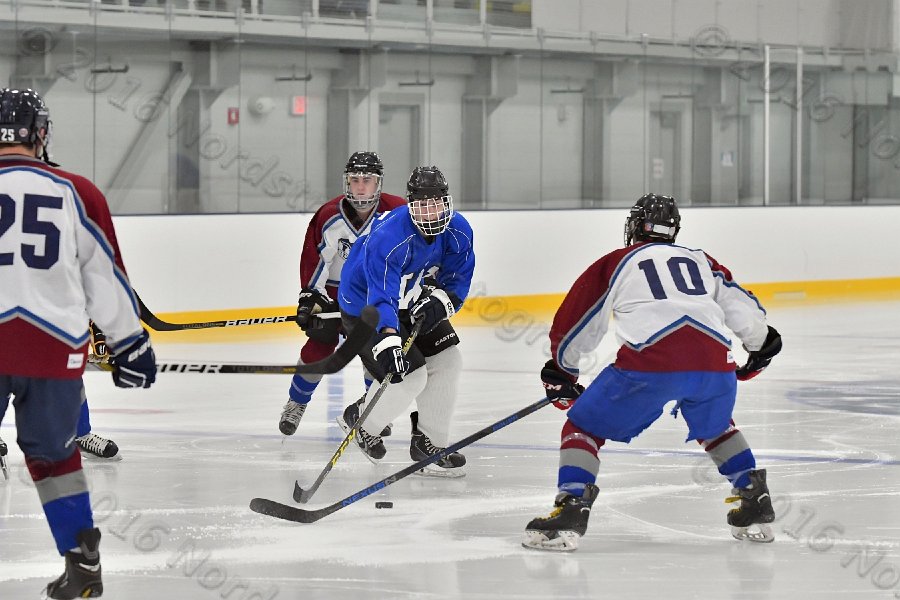 Wheaton College Men\'s Ice Hockey vs Middlesex Community College. - Photo By: KEITH NORDSTROM